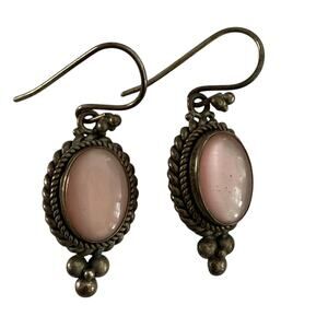 Suarti BA 925 Sterling Silver Pink Earrings
